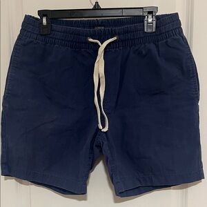 J Crew Factory Navy Blue Drawstring Shorts